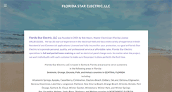 Desktop Screenshot of floridastarelectric.com