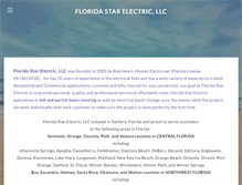 Tablet Screenshot of floridastarelectric.com